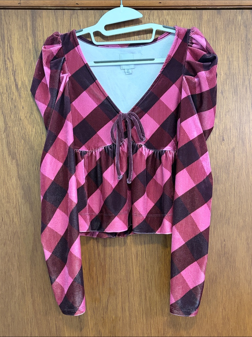 Maeve Velvet Babydoll Top Size XS NWOT - Picture 3 of 7